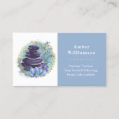 マッサージセラピストサロンスパスタイリストゼンストーンズ 名刺 (正面)