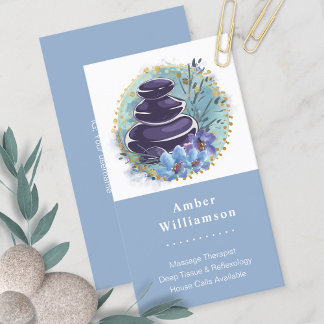 マッサージセラピストサロンスパスタイリストゼンストーンズ 名刺