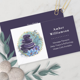 マッサージセラピストサロンスパスタイリストゼンストーンズ 名刺