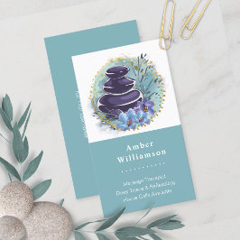 マッサージセラピストサロンスパスタイリストゼンストーンズ 名刺