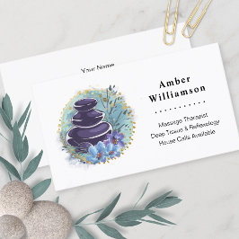 マッサージセラピストサロンスパスタイリストゼンストーンズ 名刺