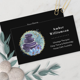 マッサージセラピストサロンスパスタイリストゼンストーンズ 名刺