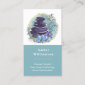 マッサージセラピストサロンスパスタイリストゼンストーンズ 名刺 (正面)