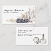 マッサージセラピストサロンボホウォーター色 名刺 (正面/裏面)