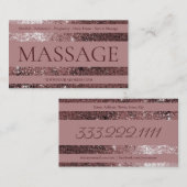 マッサージセラピストスウェーデンプリナタール体ヒーリング 名刺 (正面/裏面)