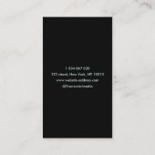 マッサージセラピストスパヒーリングハンドホログラフィック 名刺 (裏面)