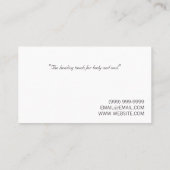 マッサージセラピストスパ  名刺 (裏面)