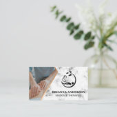 マッサージセラピストセッション |スパロゴ 名刺 (スタンド正面)