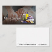 マッサージセラピストセッション | 必須油 名刺 (正面/裏面)