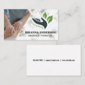 マッサージセラピストセッション | 日のスパロゴ 名刺 (正面/裏面)