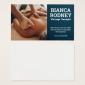 マッサージセラピストセッション | 背中マッサージ (正面&裏面)