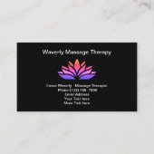 マッサージセラピストトレンディーモダン名刺 名刺 (正面)