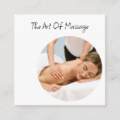 マッサージセラピストトレンディー名刺 スクエア名刺 (正面)