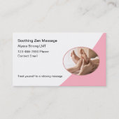 マッサージセラピストトレンディー名刺 名刺 (正面)