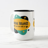 マッサージセラピストハンズラブカラフル ツートーンマグカップ (正面左)