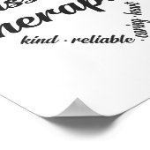 マッサージセラピストハートワードクラウド ポスター (角)