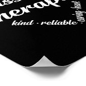 マッサージセラピストハートワードクラウド ポスター (角)