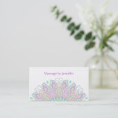 マッサージセラピストビューティフル曼荼羅名刺 名刺 (スタンド正面)