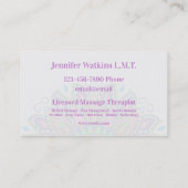 マッサージセラピストビューティフル曼荼羅名刺 名刺 (裏面)