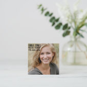 マッサージセラピストフォトスクエアビジネスカード スクエア名刺 (スタンド正面)