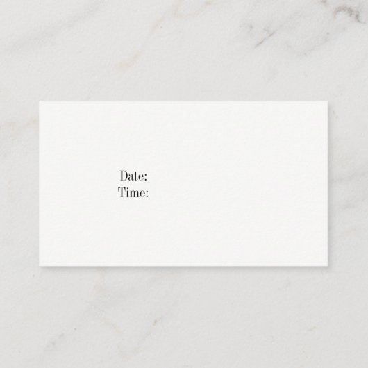 マッサージセラピストフローラ名刺 名刺 (裏面)