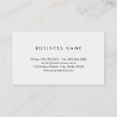 マッサージセラピストブルーと金ゴールドグリッター水玉模様 名刺 (裏面)