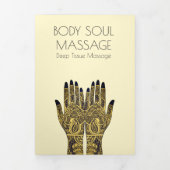 マッサージセラピストヘナメーンディハンズ 三つ折りカード (カバー)