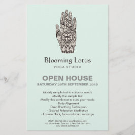 マッサージセラピストヘンナドラゴンフライタトゥーハンド チラシ