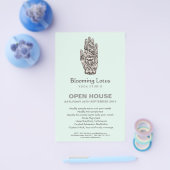 マッサージセラピストヘンナドラゴンフライタトゥーハンド チラシ (シングル)