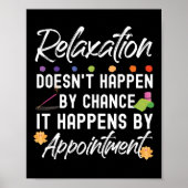 マッサージセラピストマッサージセラピーくつろぎ ポスター (正面)