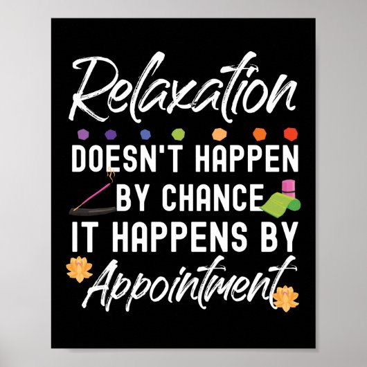 マッサージセラピストマッサージセラピーくつろぎ ポスター (正面)