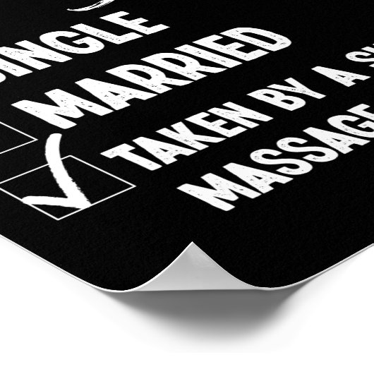 マッサージセラピストマッサージセラピー人間関係 ポスター (角)