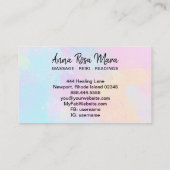 *~*マッサージセラピストマッサージセラピー抽象芸術 名刺 (裏面)