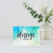 **マッサージセラピストマッサージセラピー水彩 名刺 (スタンド正面)