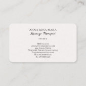 *~*マッサージセラピストマッサージセラピー水彩 名刺 (裏面)