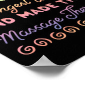 マッサージセラピストマッサージセラピー神が見つかった ポスター (角)