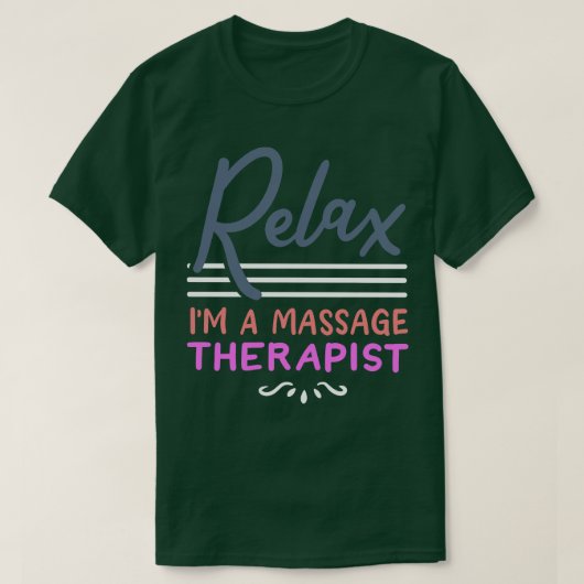 マッサージセラピストマッサージセラピー Tシャツ (デザイン正面)