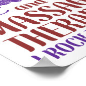 マッサージセラピストマッサージセラピーI HAVE TWO ポスター (角)