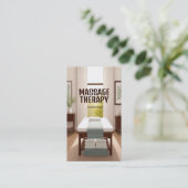マッサージセラピストマッサージテーブル 名刺 (スタンド正面)