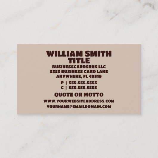 マッサージセラピストマッサージテーブル 名刺 (裏面)