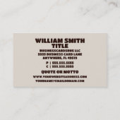 マッサージセラピストマッサージルーム 名刺 (裏面)