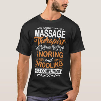 マッサージセラピストマッサールマッセウス体トリートメント Tシャツ