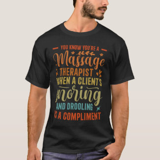 マッサージセラピストマッサールマッセウス体トリートメント Tシャツ