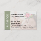 マッサージセラピストモダンの癒しの名刺 名刺 (正面)