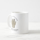 マッサージセラピスト体ワークメンディヘナハンズ コーヒーマグカップ (正面左)