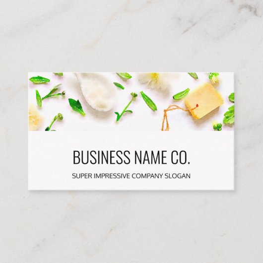 マッサージセラピスト名刺 – クリーンデザイン 名刺 (正面)