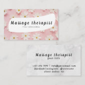 マッサージセラピスト名刺 名刺 (正面/裏面)