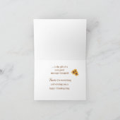 マッサージセラピスト恵みアットサンクスギビング カード (内部)