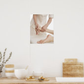 マッサージセラピスト施用足マッサージ2 ポスター (キッチン)