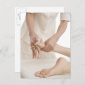 マッサージセラピスト施用足マッサージ2 ポストカード (正面/裏面)